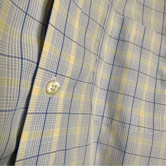 Brooks Brothers 346 Regular Fit All Cotton Blue Button Plaid Shirt 17-6/7 - Picture 6 of 8